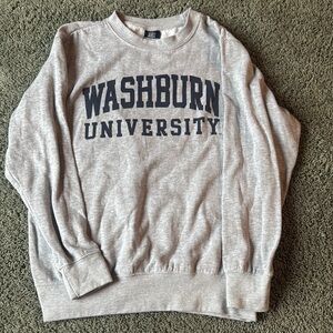 MV Sport Gray Crewneck Sweater Washburn University